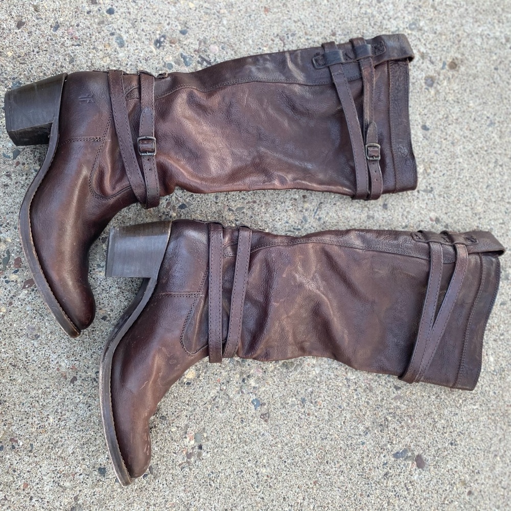 Frye Jane Strappy Boot size 10